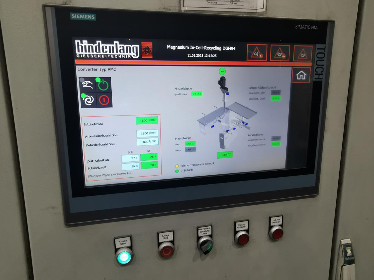 Hindenlang Magnesium In-cell-recycling O1812, použitý